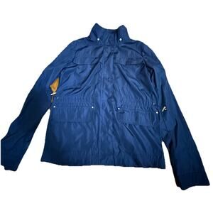 ZARA Women’s Navy Windbreaker Jacket Trendy Size XS